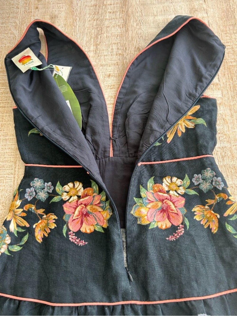 FARM Rio Maira Floral Print Linen Dress - Picture 7 of 14
